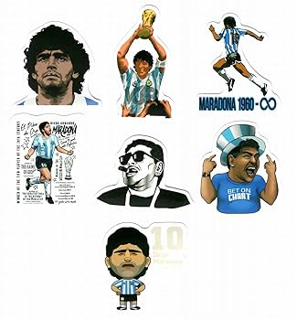 Amazon | ディエゴ・マラドーナ ステッカー7枚セットE